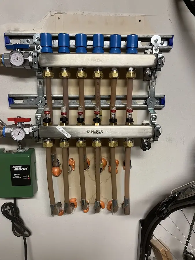 Plumber performing Gas Line Installation at a residential property in El Paso